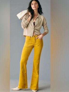 Anthropologie Pilcro The Icon Chop Pocket Low Rise Women’s Corduroy Pant autumn
